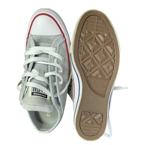 Converse Chuck Taylor All Star Low Top Gray & White Sneakers womens size 6 - Picture 4 of 9